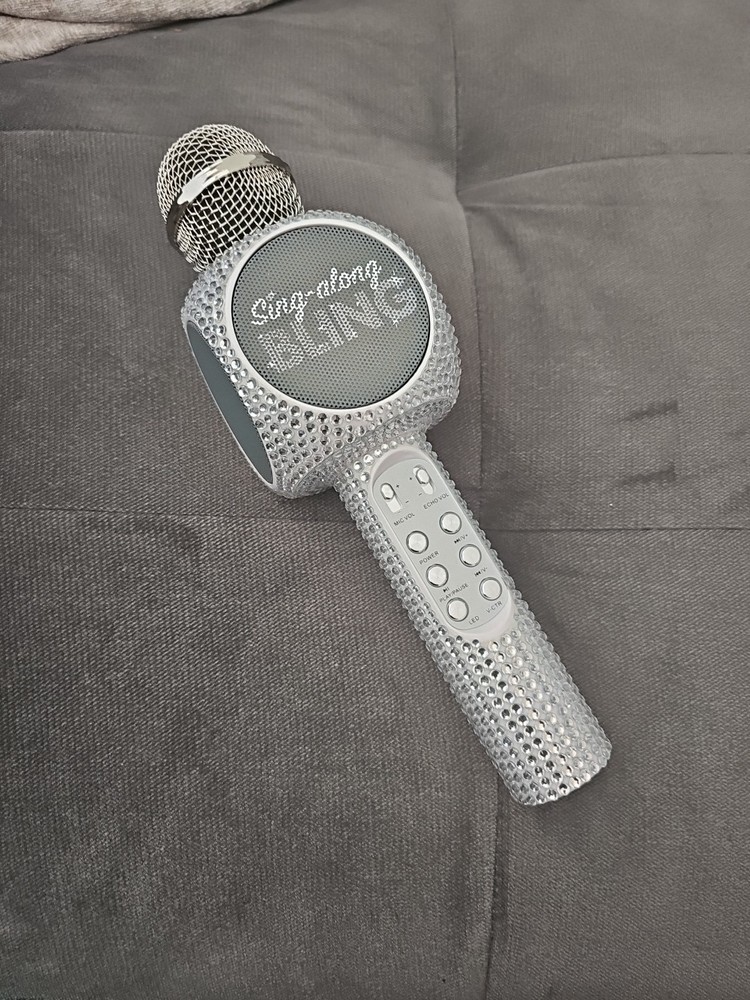 Silver Bing Wireless Sing-Along Karaoke Microphone
