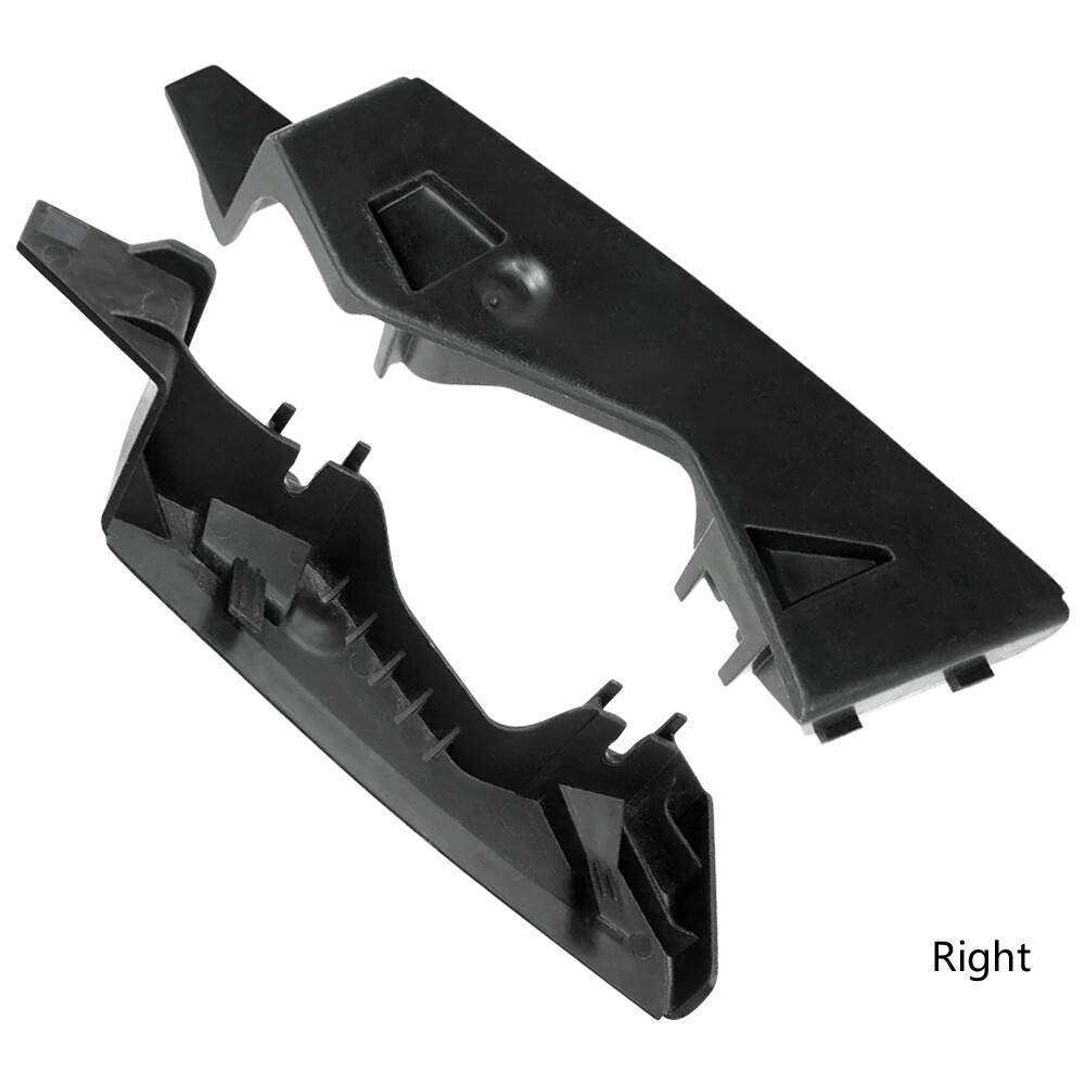 Set of 2 Front Bumper Bracket Holder Black Plastic Left & Right Replacement