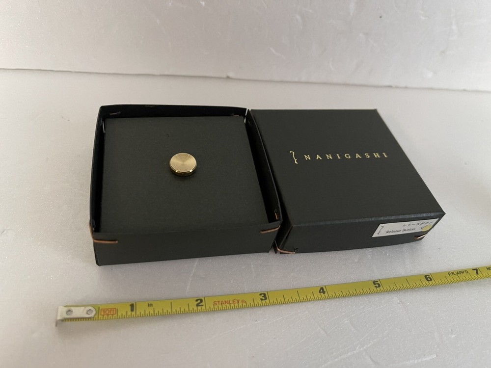 NANIGASHI Shutter Release Button BRASS ' Small ' S Size #014684
