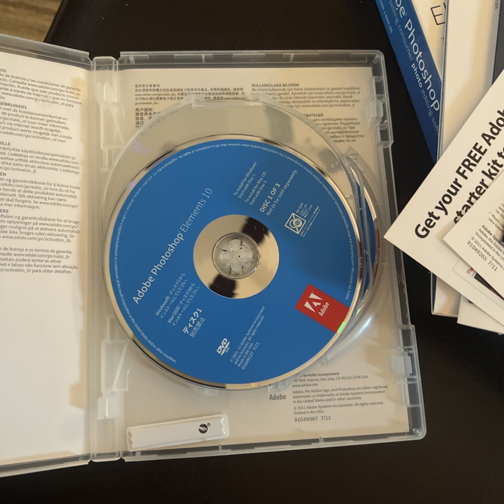 Adobe Photoshop Elements 10 for PC Mac Open Package