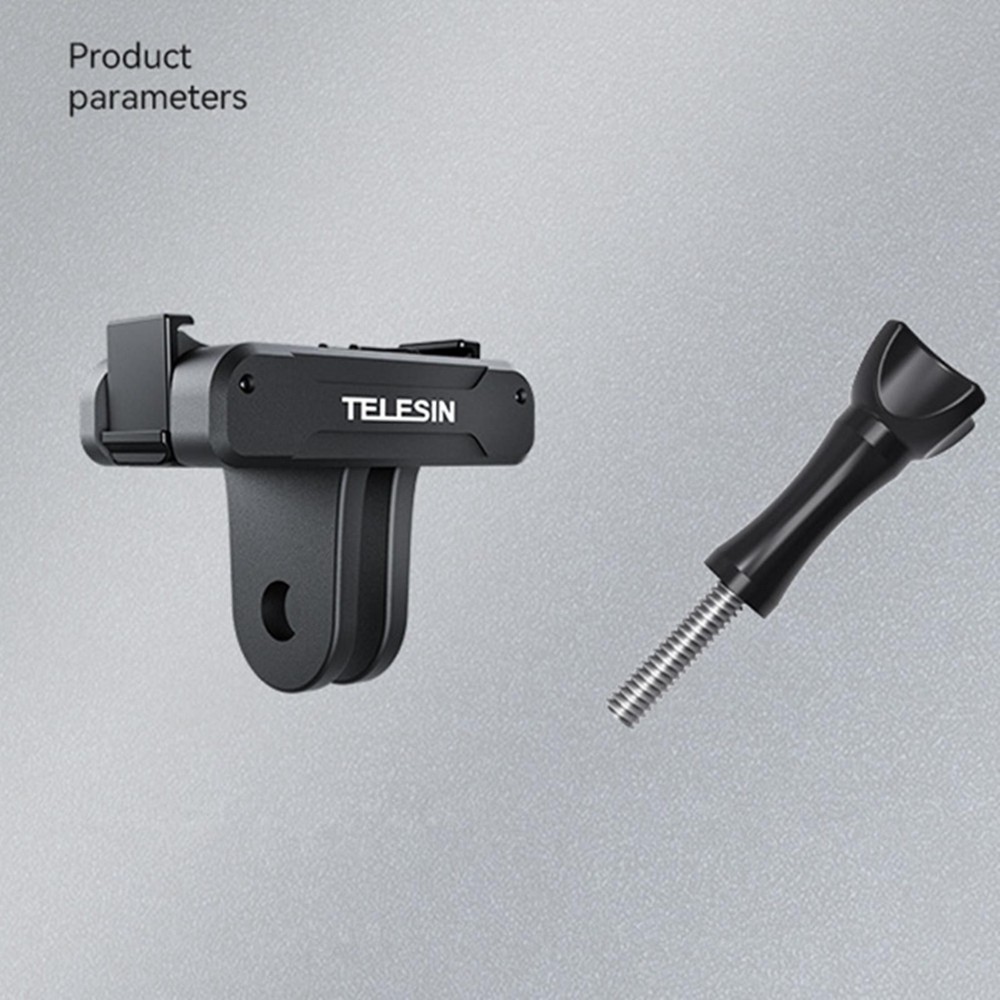 Magnetic Two-claw Camera Selfie Sticks Mount Adapter For DJI OSMO Action 3
