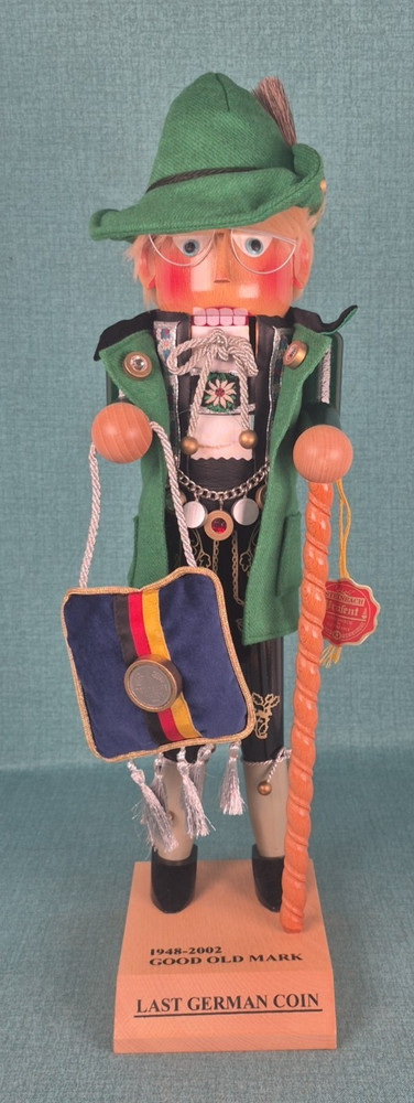*Signed* Steinbach Good Old Mark Last German Coin Nutcracker