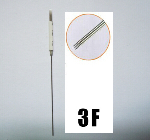 100pcs 3F disposable permanent makeup tattoo machine needle for eyebrow and lip