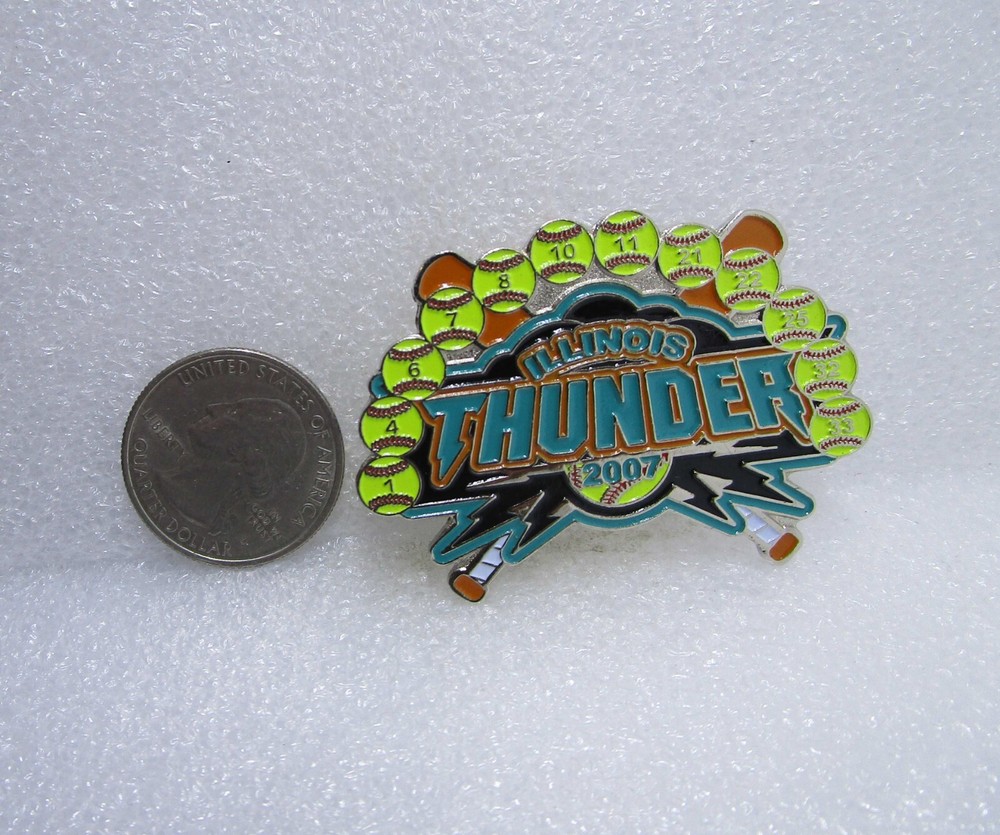 2007 Illinois Thunder Fastpitch Softball Pin