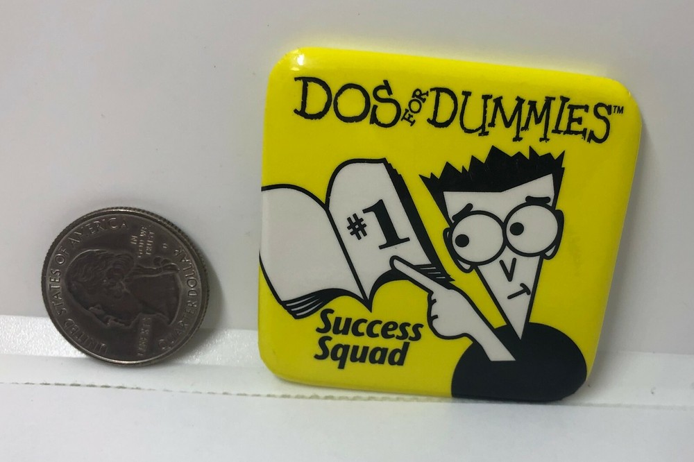 DOS For Dummies #1 Success Squad Advertising Pin