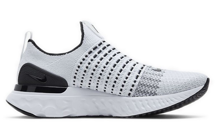 Nike React Phantom Run Flyknit 2 White Black - CJ0277-100