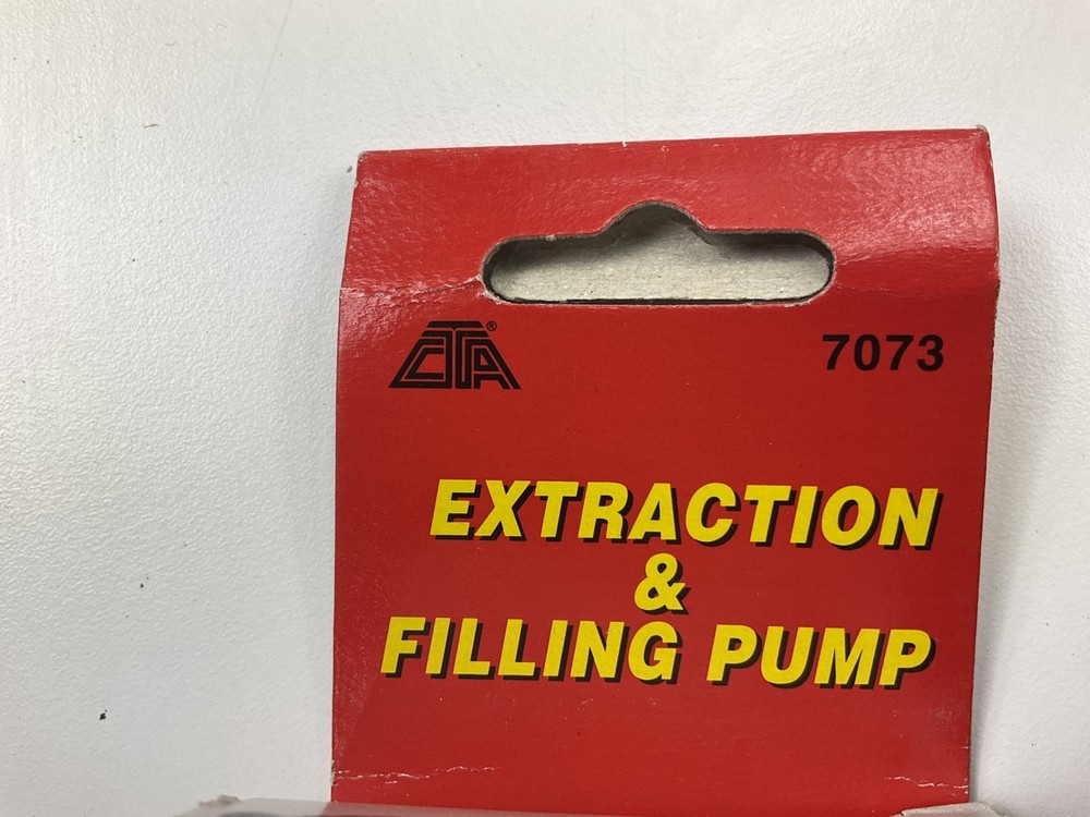 CTA 7073 Extraction / Filling Pump W/ Extra Hose - 200cc / .2 Quart