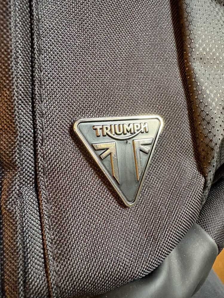 Triumph Motorcycle Backpack Black Used ONCE