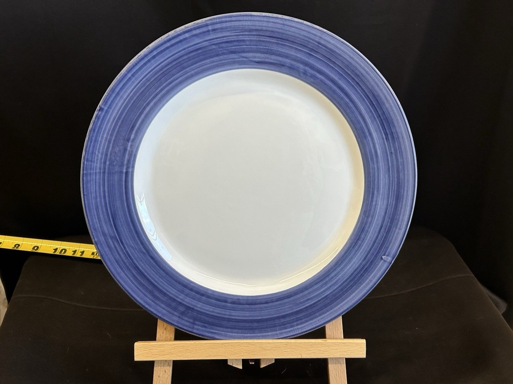 PRESENT TENSE INDIGO BLUE Cup, Dinner Plate And Charger, Etchings