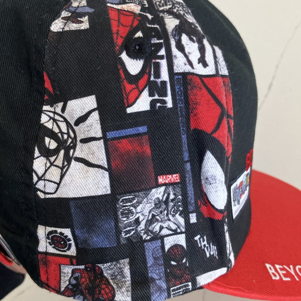 Marvel Spider-Man 60th Anniversary Hat Ashley Eckstein Black Red Adjustable