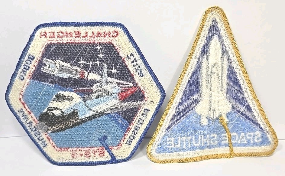 Patches (2) Space shuttle approx. 4.5 " tall