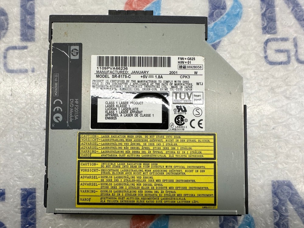 F2015A Hewlett Packard / HP DVD ROM CD Drive Model SR-8175-C,