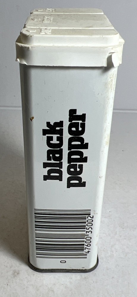 Vintage Tin John LeCroy & Sons Ground Black Pepper