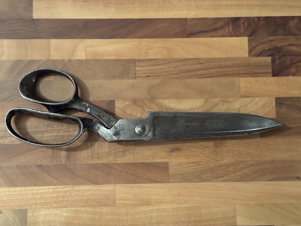 Vtg Large 13” Compton U Set Scissors Shears Heavy Duty