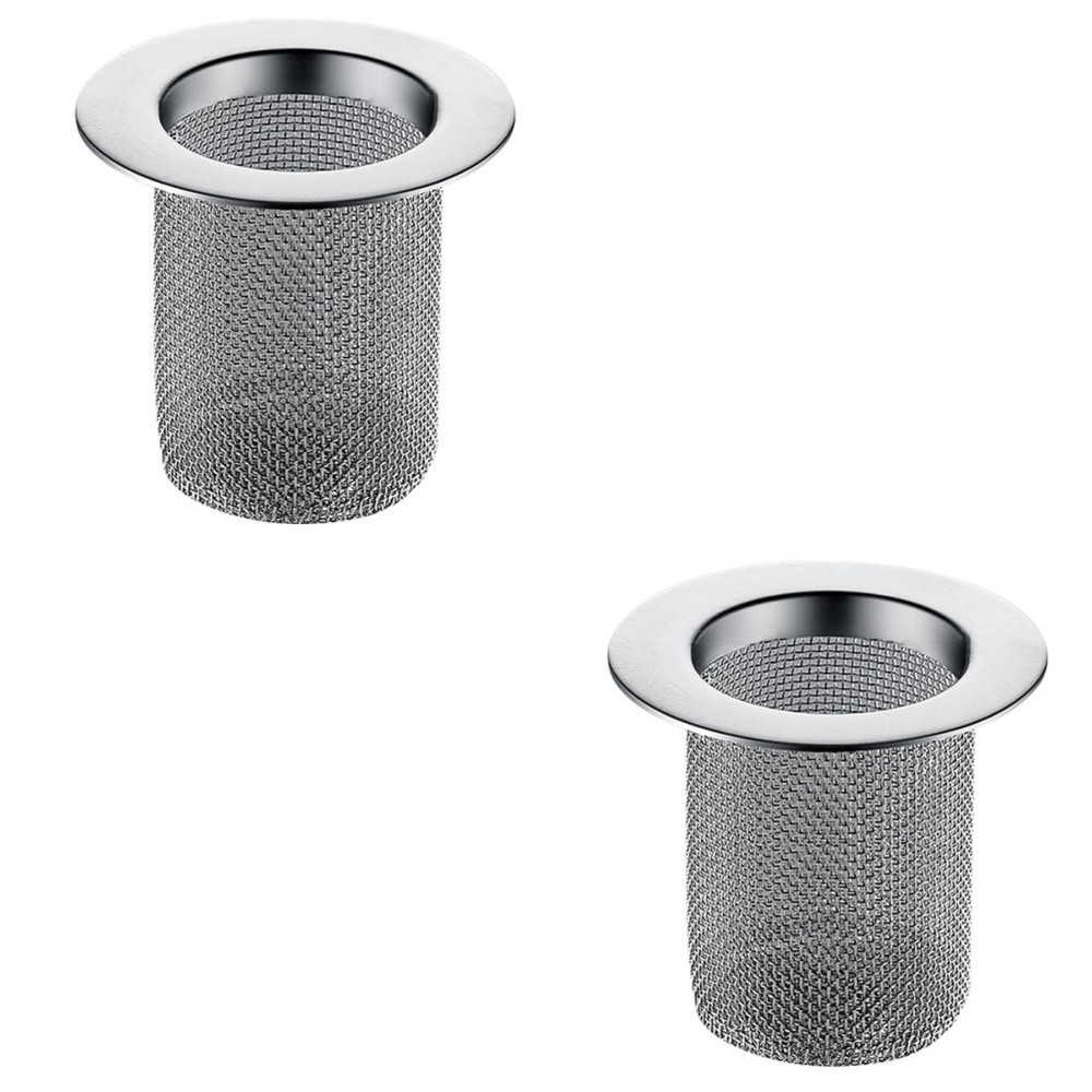 2 Pack Filter for Wash Basin Basket Kitchen Sink Drainage Strainer