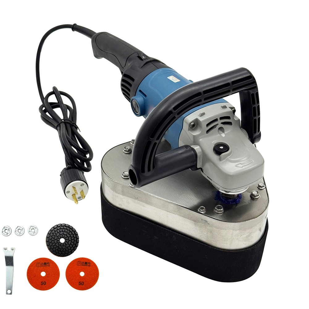 220V Handheld Three Head Dust-free Grinding Machine with Speed Regulator