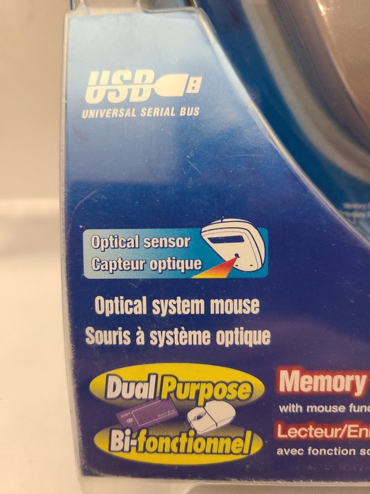 Vintage / Sony Memory Stick Reader Writer USB Optical Mouse / MSAC-US5 / Sealed