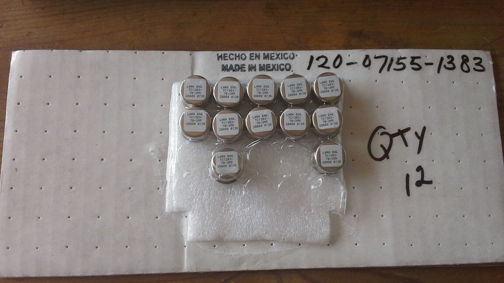 12 Pcs. Lark Eng TC1383-70-3MM LARK ENGINEERING