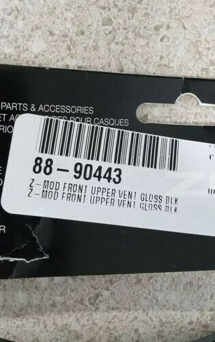 ZOX - 88-90443 - Z-MOD FRONT UPPER VENT GLOSS BLACK