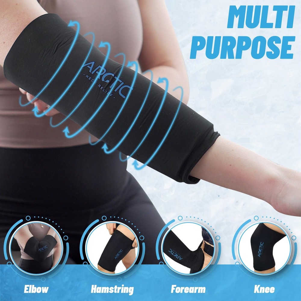 Value 2 Pack - Cold Therapy Compression Ice Sleeve, Knee Ice Pack Wrap for In...