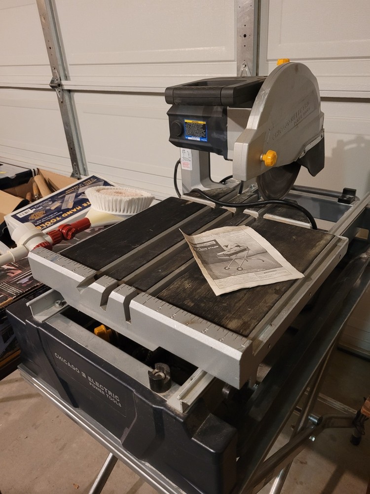 10 inch wet tile saw