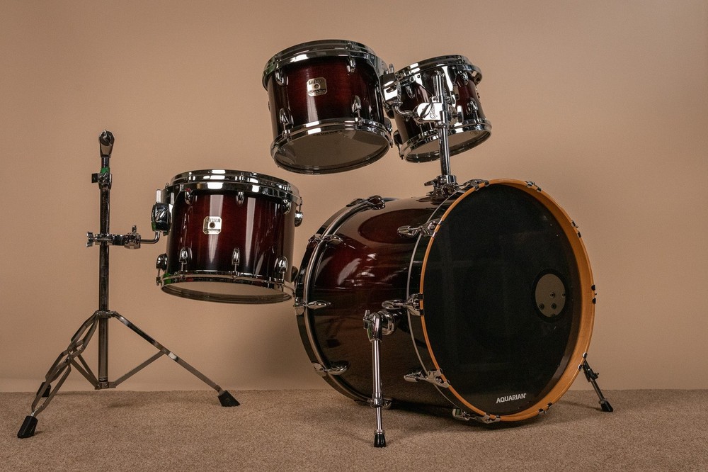 2000s Gretsch Renown Cherry Burst Gloss Drum Set