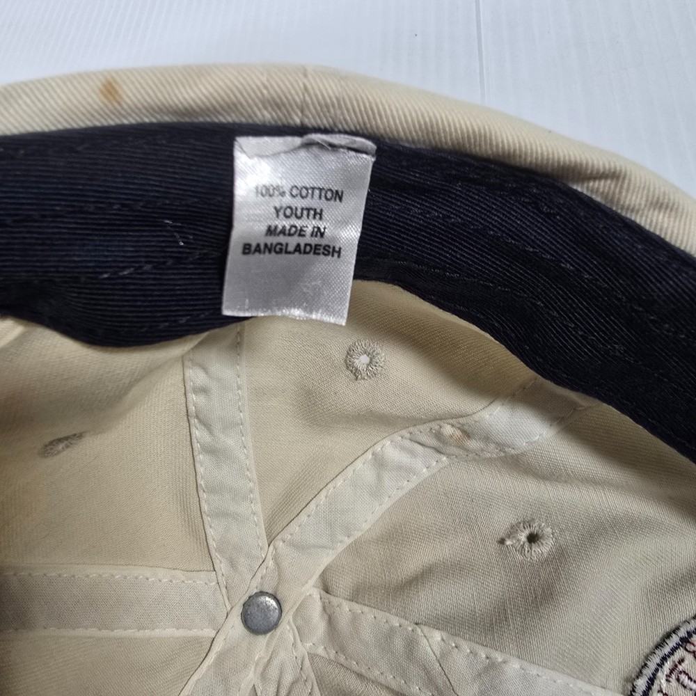 Youth Starter Authentic Baseball Hat, Beige Strap Back OSFA