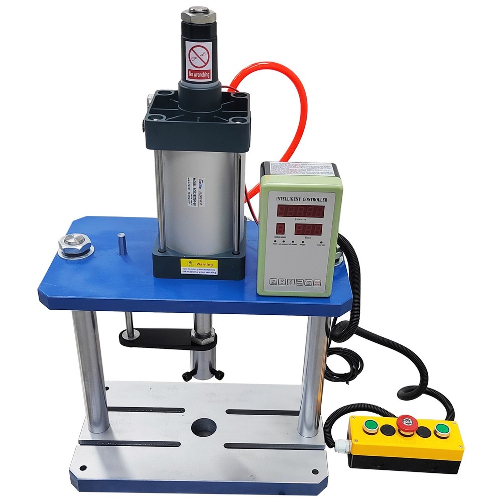 1763Lbs/800Kg Pneumatic Punch Press Machine w/Controller Dual Columns Two Boards