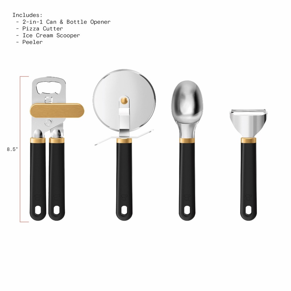 4-Piece Essentials Gadget Set, Black Sesame