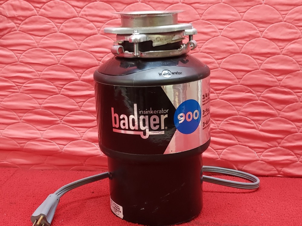 Used InSinkErator Badger 900 3/4HP Garbage Disposal Good Condition