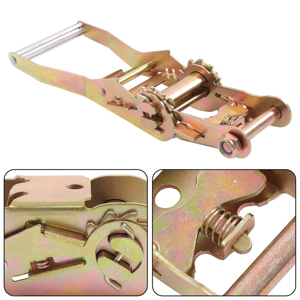 Ratchet Strap Tie Down 4 Pcs 2" Handle Ratchet with Buckle 3333lbs Work Load