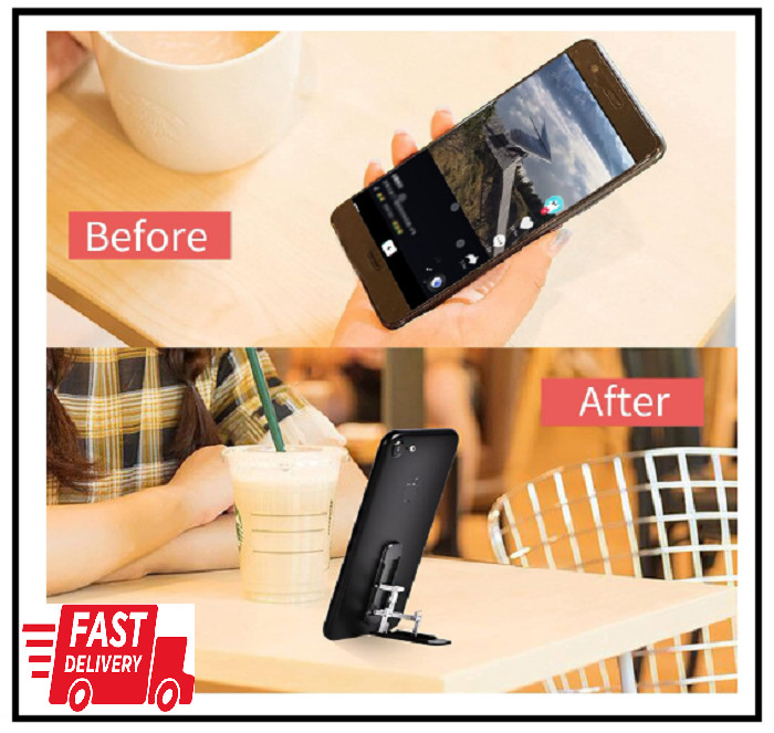 Phone Kickstand Cellphone Stand Angle Adjustable Black