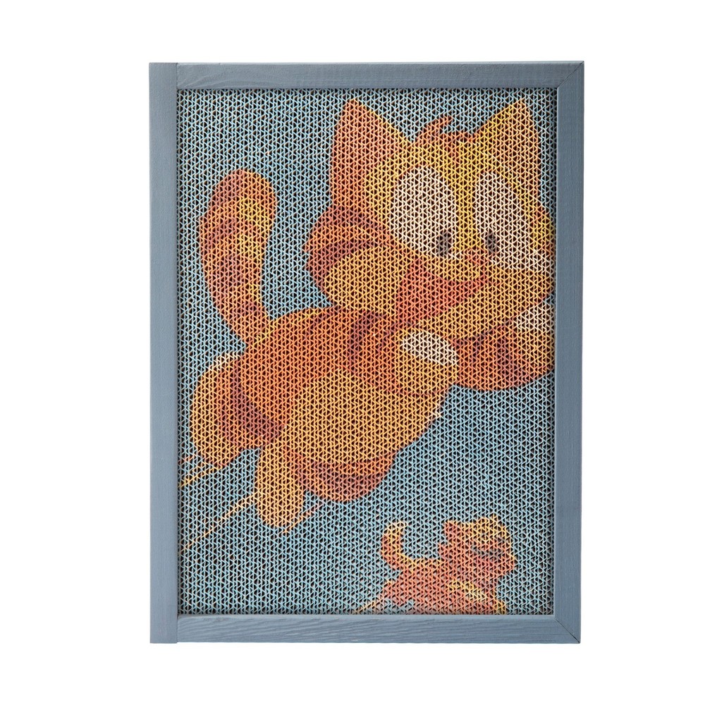 15 PCS Replaceable Corrugated Cardboard Wall Cat Scratching Board Colorful