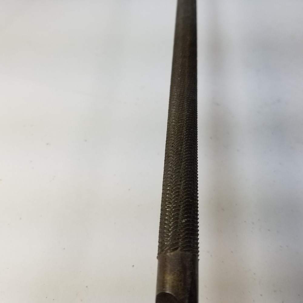 VINTAGE NICHOLSON 13" Round File Wood Handle