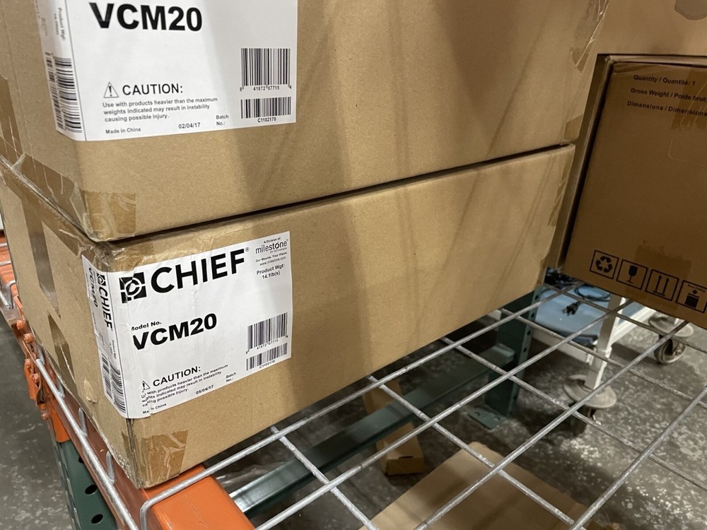 Chief VCM20W Heavy Duty Ceiling Projector Mount Bracket (White)