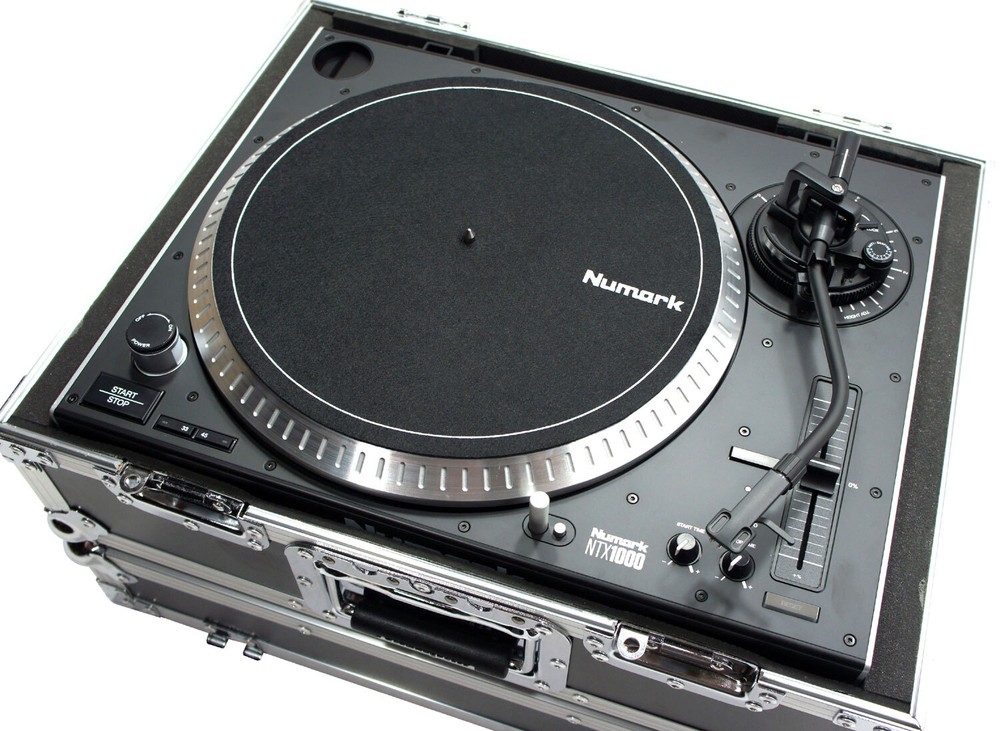 Harmony HC1200E Flight Foam Lined DJ Turntable Custom Case fits Numark NTX1000