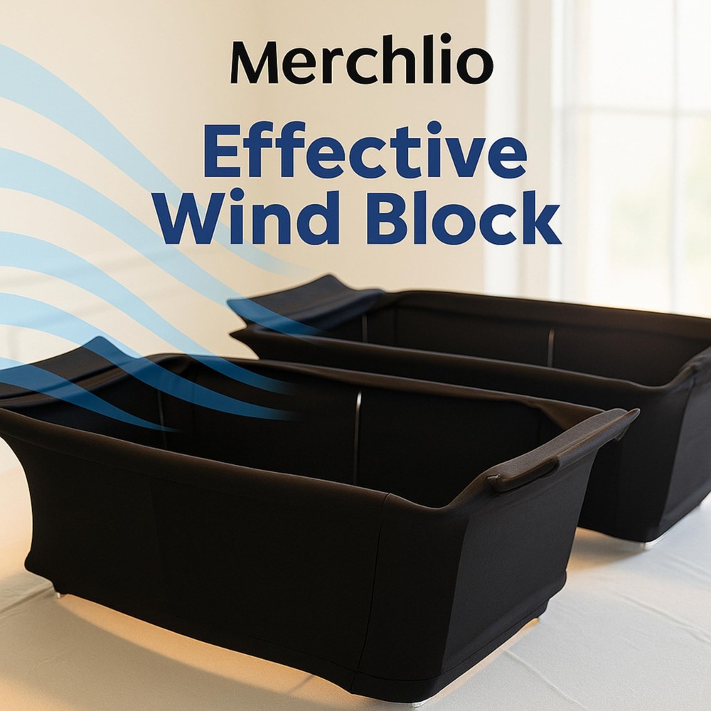 Merchlio Chafer Wind Guard - 4 Pack - Handle Covered Dish Covers, Fitted