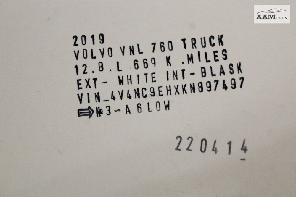2019-2023 VOLVO VNL 760 D13 FRONT DASHBOARD DASH LIGHT SWITCH CONTROL OEM