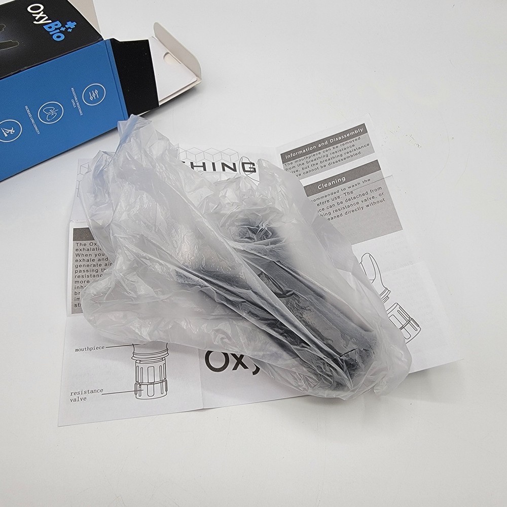 NEW OxyBio Oxy Respiratory Trainer | Breathe Easier - Breathing Trainer Device