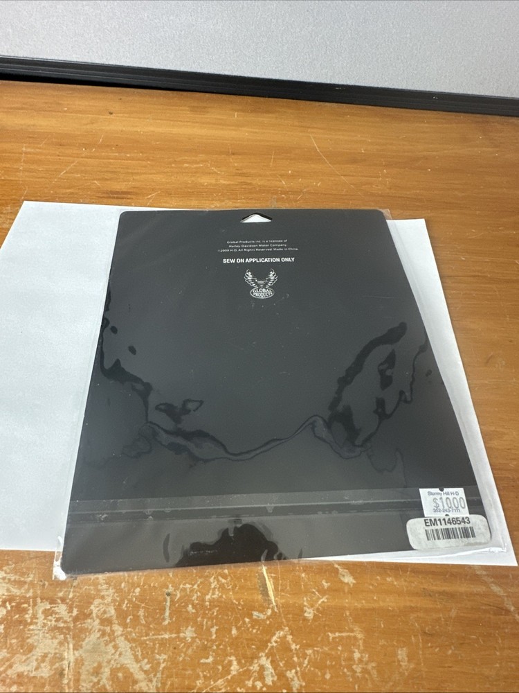 Harley Davidson Bar & Shield Eagle Black Silver Back Vest Patch 6" x 5" New