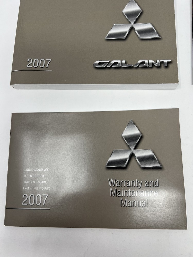 2007 Galant Mitsubishi Owners Manual OEM Complete Set