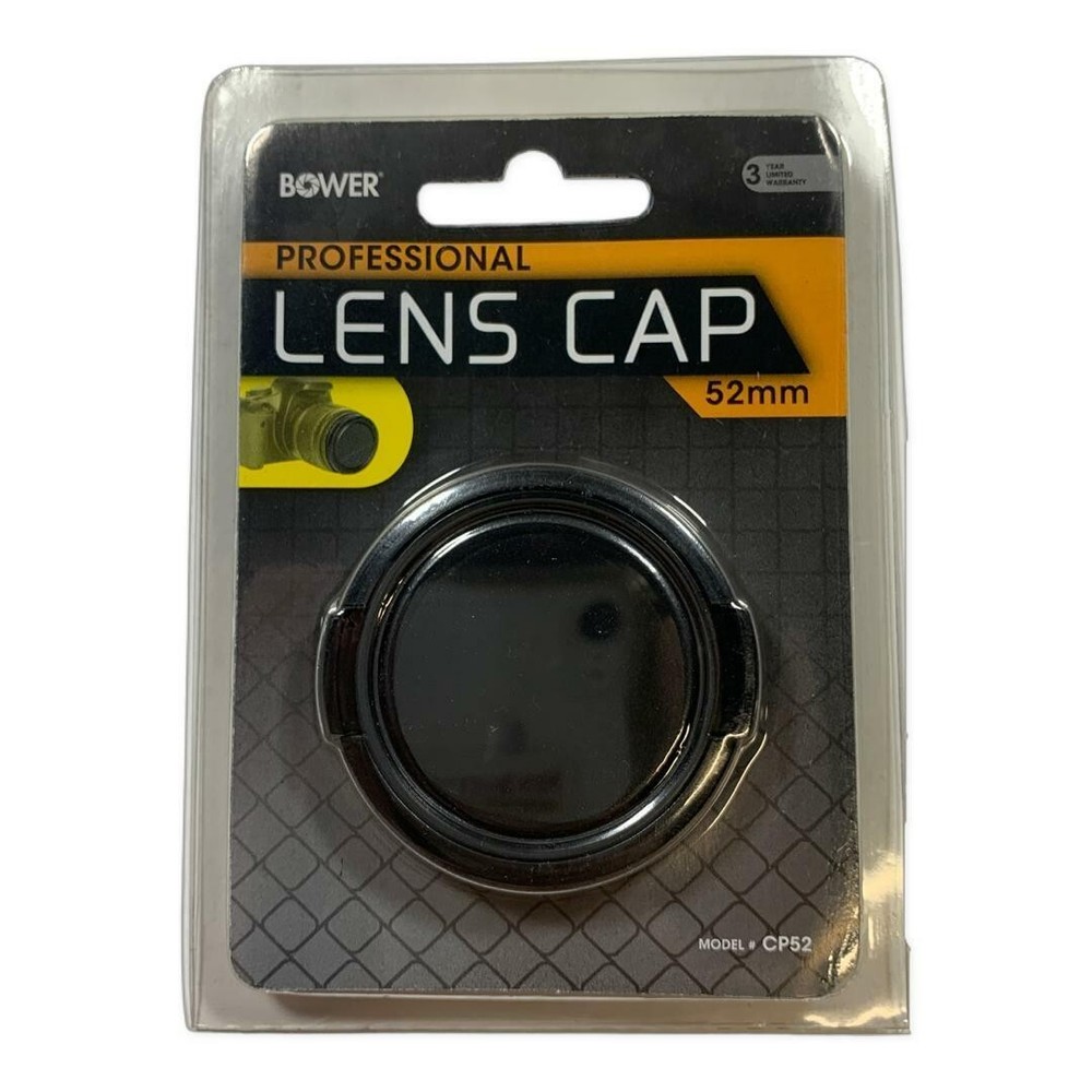 Bower 52mm Plastic Lens Cap CP52 Black
