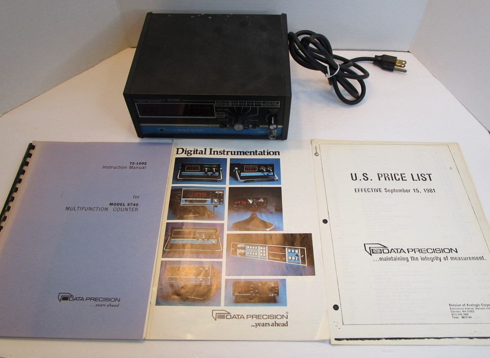 DATA PRECISION Model 5740 Multifunction Frequency Counter 100MHz *SEE VIDEO*