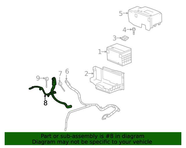 Genuine GM Positive Cable 15804441