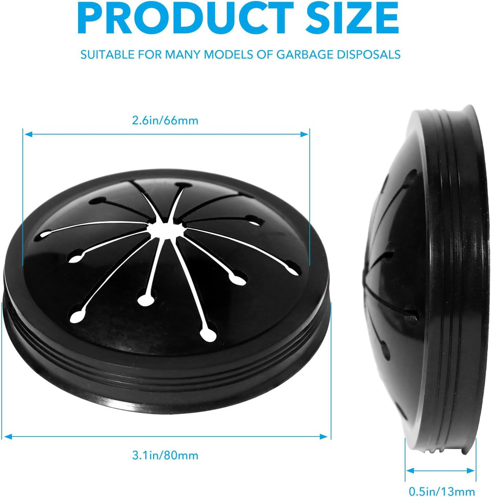 Kitchen Garbage Disposal Rubber Drain Insert,3Pcs Garbage Disposal Cover,3 Inch