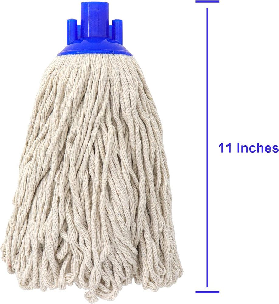 Cotton String Screw on Type Mop Replacement Head Refill Compatible with All Stan