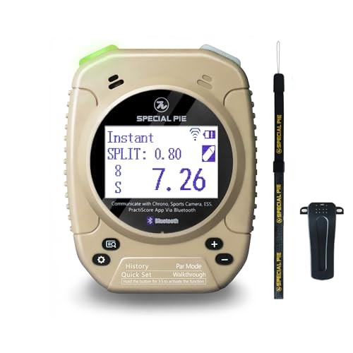 Shot Timer for Shooting Competition- Connect with Big LED Score Display, Khaki