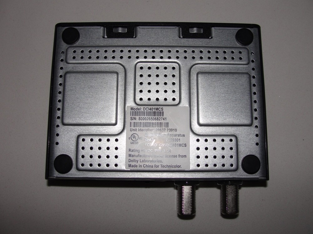 Technicolor DCI401MCS Converter With Remote. No Power Cable