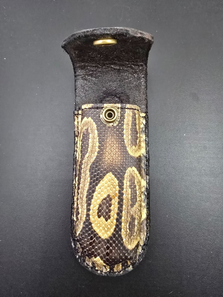 Buck 110 Leather knife sheath Ball Python, case 6265 New Handmade Sheath
