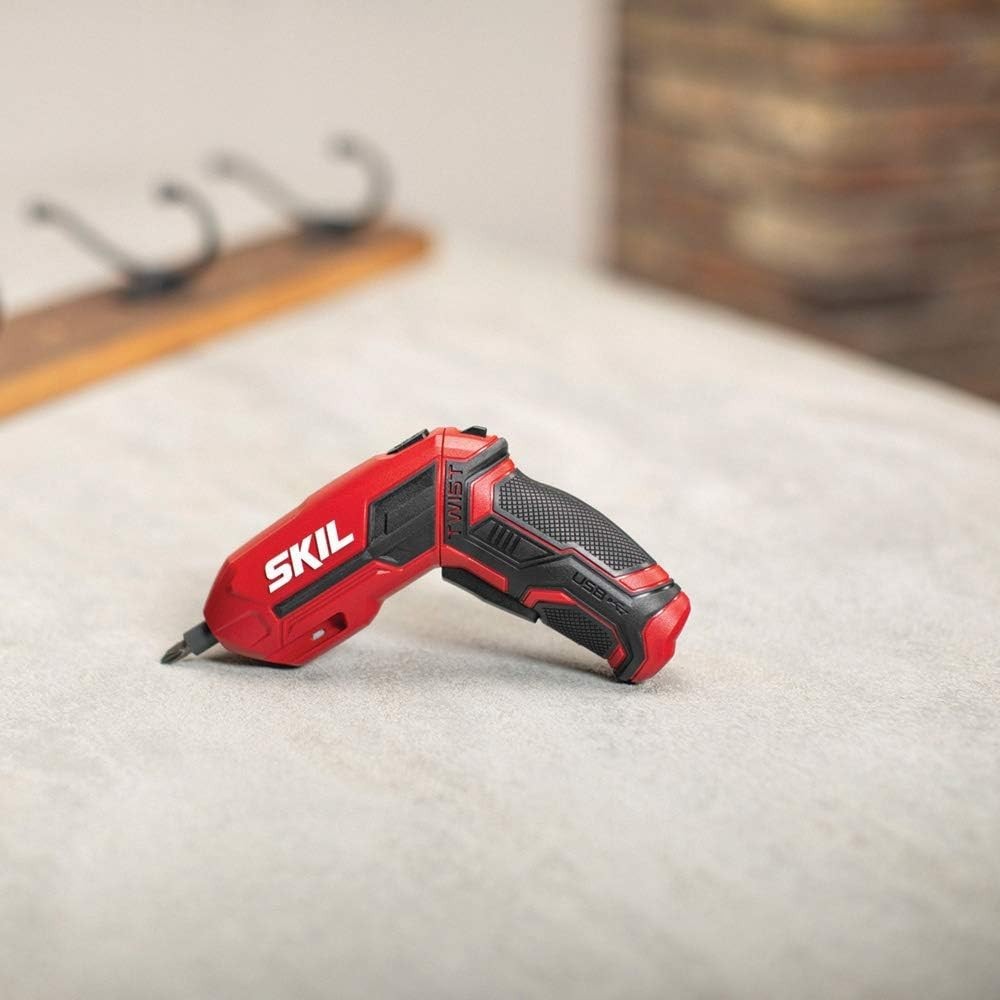 Powerful 4V Cordless Screwdriver - Includes 9 Bits & Convenient USB Charging